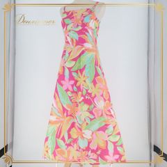 フラダンス 衣装 ワンピース ドレス アロハスタンダード ピンク系