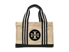 TORY BURCH (トリーバーチ) ELLA エラ トートバッグ ビッグロゴ デカロゴ ベージュ ブラック レディース/199