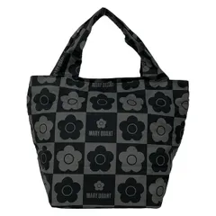 MARY QUANT(マリークワント) トートバッグ - 黒×ダークグレー 折りたたみ/エコバッグ/ミニバッグ