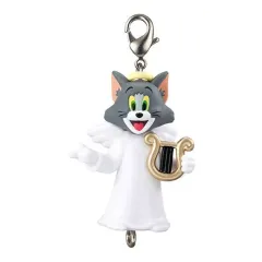 【中古】キーホルダー トム(天使/カニカンver.) 「TOM and JERRY つまんでつなげてますこっと2～天使と悪魔～」