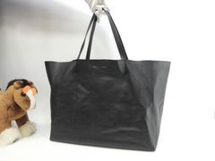 美品 CELINE セリーヌ ホリゾンタルカバ 革 サイドジップ トートバッグ 