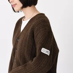 MM6 MAISON MARGIELA エムエムシックス メゾン マルジェラ トップス ケーブルニット カーディガン S62HP0039 M13195 レディース ブラウン ウール ニット 秋冬 ボタン留めのサムネイル
