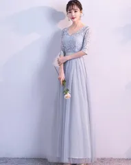 送料無料 未使用 発表会 舞台衣装 パーティ フォ－マル ロング ドレス 11号 L (OPN3669)