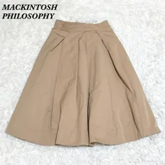 美品 MACKINTOSH PHILOSOPHY ひざ丈スカート 34 ベージュ
