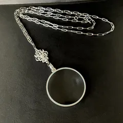 ルーペnecklace silver - classics ロングネックレス - 最長100cm調整可