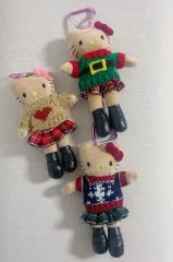 ハローキティ ロングダリキティ 冬 ニット ぬいぐるみ 3種 キーホルダー まとめ
