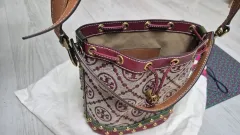 トリーバーチ バケットバッグ モノグラム パータン バッグ