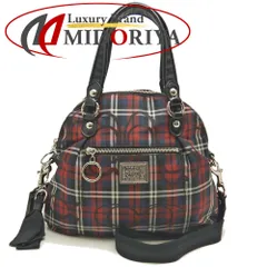 COACH コーチ ポピー 2WAY ラメ 18714 ハンドバッグ ナイロンキャンバスxパテントレザー ブラック レッド レディース /253480【中古】