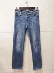 Levi's SLIMMING SLIM リーバイス デニムパンツ 無地 ブルー系 26サイズのサムネイル