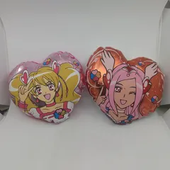 【2個セット】フレッシュプリキュア! ハート型クッション キュアピーチ キュアパッション 桃園ラブ 東せつな Fresh Pretty Cure! 2601BXth10