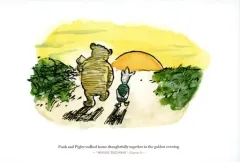 【中古】ポストカード(キャラクター) 夕方 ポストカード 「クマのプーさん展」