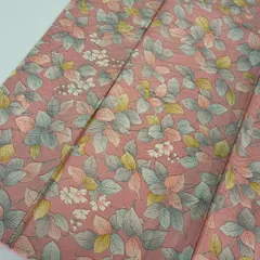 小紋 化繊 可愛い染め 洗える着物 袷 着物 MK-3159