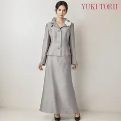 ◎当日発送可能！パリシマユキトリイ　セレモニー　L　グレー　シルク100%