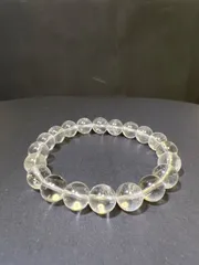 天然石　高透明高品質　クリスタル　水晶　ブレスレット9.5㍉16㌢★や18★