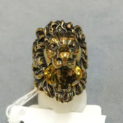 グッチ Gucciライオンヘッドリング 【Bランク】【中古】