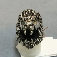 グッチGucci ライオンヘッドリング#13 【Bランク】【中古】