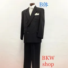 used　メンズ　礼装礼服　ダブル　上下セット　Ｂ体　スーツ　ブラック　礼服