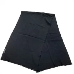 グッチ GUCCI ストール GGパターン マフラー ウール ブラック ユニセックス【中古】