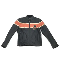 HARLEY DAVIDSON ハーレーダビッドソン シングル レザージャケットサイズS バイクジャケット バイカー アウター バイクウェア ライダースジャケット ワッペン ブルゾン