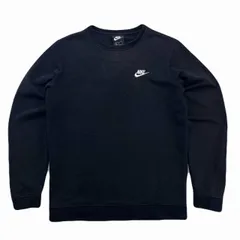 ナイキ スウェット メンズ M ブラック トレーナー 胸ロゴ ワンポイント 黒