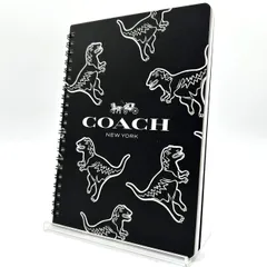 コーチ 恐竜柄 リングノート ブラック ノートブック COACH NEW YORK　260119002