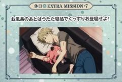 [중고] 엽서 로이드 포저 & 아냐 포저 (낮잠) 엽서 [SPY × FAMILY × 극락탕 · RAKU SPA 휴일 EXTRA MISSION 목욕에서 친한 가족을 어필하라] 대상 상품 구입 특전
