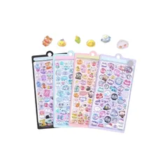 新品・立体 かわいい4枚セット ごほうび キラキラ 韓国 子供 大容量 スマホケース 手帳 diy 贈り物 (4) 1