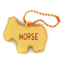 【中古】食玩 キーホルダー 7.うま 「たべっ子どうぶつ ぷっくりラバマスグミ」