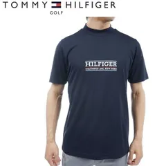 トミーヒルフィガー ゴルフ メンズ フロントロゴ 半袖モックネックシャツ TOMMY HILFIGER GOLF THMA404 ネイビー(30)