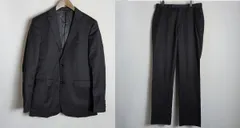 BURBERRY BLACK LABEL バーバリー ブラックレーベル テーラード ジャケット ＋ スラックス パンツ スーツ セットアップ 黒 36R 807P★4