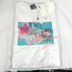 【新品タグ付】 GU ジーユー 蜷川実花 コラボ グラフィックワンピース（ノースリーブ）FYOS+X Mサイズ ホワイト 花柄 mika ninagawa