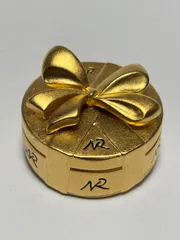 NINA RICCI ニナリッチ NR ブローチ ゴールドカラー リボン