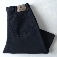 ■古着 Wrangler ラングラー ブラックジーンズ デニムパンツ 黒 実寸W34L30【L5435】