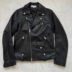 BEAUTY&YOUTH 羊革シープ ダブルライダースジャケットブラック S