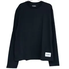 【中古】JIL SANDER+ ジルサンダー プラス 長袖Tシャツ L ブラック J47GC0002 J45048 コットン クルーネック ロンT ユニセックスのサムネイル
