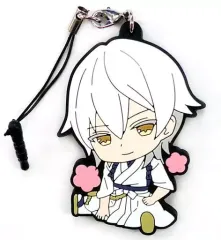 【中古】ストラップ(キャラクター) 鶴丸国永 「刀剣乱舞-花丸- ぺたん娘 トレーディングラバーストラップ」 ファミリーマート限定