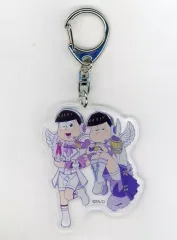 【中古】キーホルダー・マスコット(キャラクター) 一松＆トド松 「おそ松さん 天使アイドル in マルイ ペアアクリルキーホルダーコレクション 天使アイドルVer.」