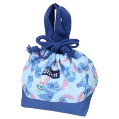 【メール便】リロ＆スティッチ ランチ巾着 マチ付き巾着 ディズニー アートウエルド 新学期準備雑貨 キャラクター グッズ 