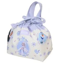【メール便】アナと雪の女王 ランチ巾着 マチ付き巾着 ディズニー アートウエルド 新学期準備雑貨 キャラクター グッズ 