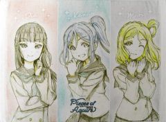 [중고] 잡화 3학년 비주얼 타월 [러브라이브! 선샤인!! 5주년 전시회 -Pieces of Aqours-]