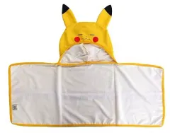 【中古】タオル・手ぬぐい(キャラクター) ピカチュウ(目閉じ) フード付タオル～ピカチュウ～ 「ポケットモンスター サン＆ムーン」