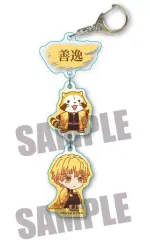 【中古】雑貨 我妻善逸 3連キーホルダー 「鬼滅の刃×ラスカル」