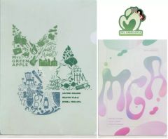 [중고] 상품 세트 Mrs. GREEN APPLE (B) 클리어 파일 & 스티커 [이치 반 쿠지 Mrs. GREEN APPLE MAGICAL 10 YEARS] F상