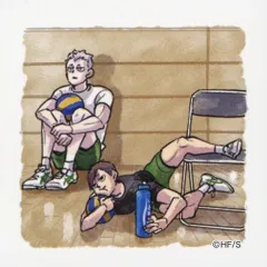 【中古】シール・ステッカー 二口堅治＆青根高伸 「ハイキュー!! スクエアステッカーコレクション」