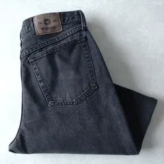 ■古着 Wrangler ラングラー ブラックジーンズ デニムパンツ 黒 実寸W32L30【L5436】