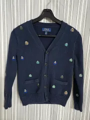 (8) ポロラルフローレン ネイビー カーディガン キッズ