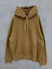 POLO RALPH LAUREN ポロ ラルフローレン   ロゴ刺繍  プルオーバー パーカー sizeＭ/175/96Ａ/オーカー◆■◎メンズ