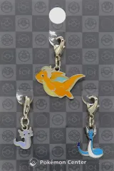 【中古】キーホルダー 147.ミニリュウ(正面)＆148.ハクリュー(正面)＆149.カイリュー(左向き) 全国ずかんメタルチャーム(3個セット) 「ポケットモンスター」 ポケモンセンター限定