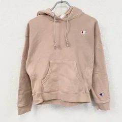古着 used　Champion　チャンピオン　リバースウィーブ　スウェットパーカー/フーディー　刺繡ロゴ　ピンク　Sサイズ
