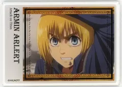 【中古】キャラカード アルミン・アルレルト(場面写) ポラロイド風アクリルカード 「DMMスクラッチ! 進撃の巨人 調査兵団の訓練後」 D-7賞